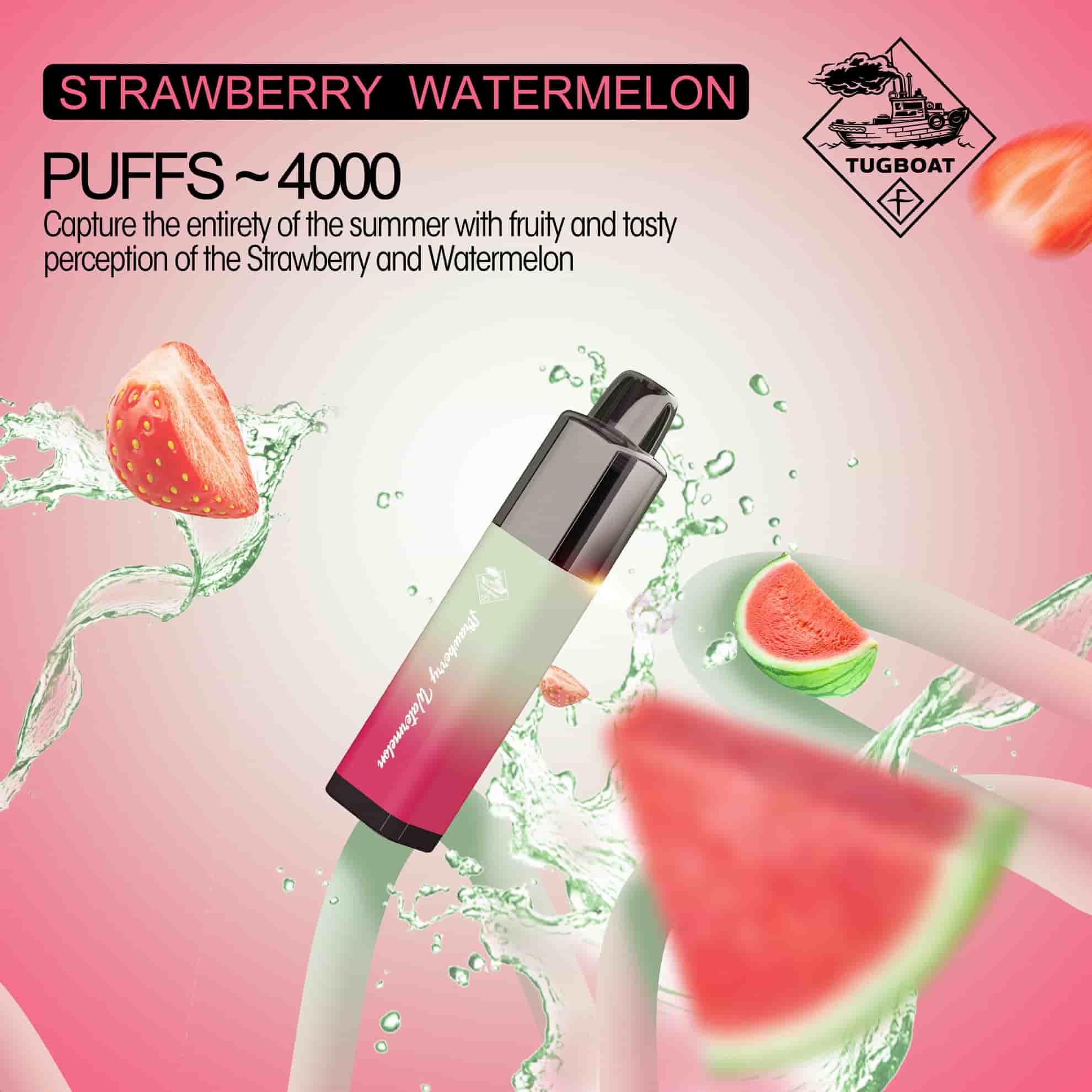 Tugboat Mega Flow Strawberry Watermelon (4000 Puffs)