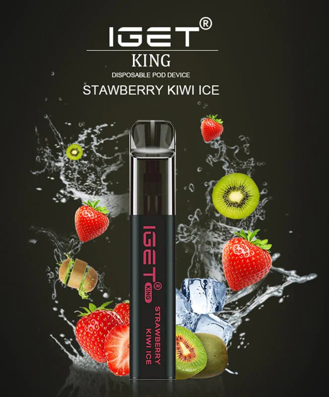 IGET King Vape - Strawberry Kiwi Ice (2600 Puffs)