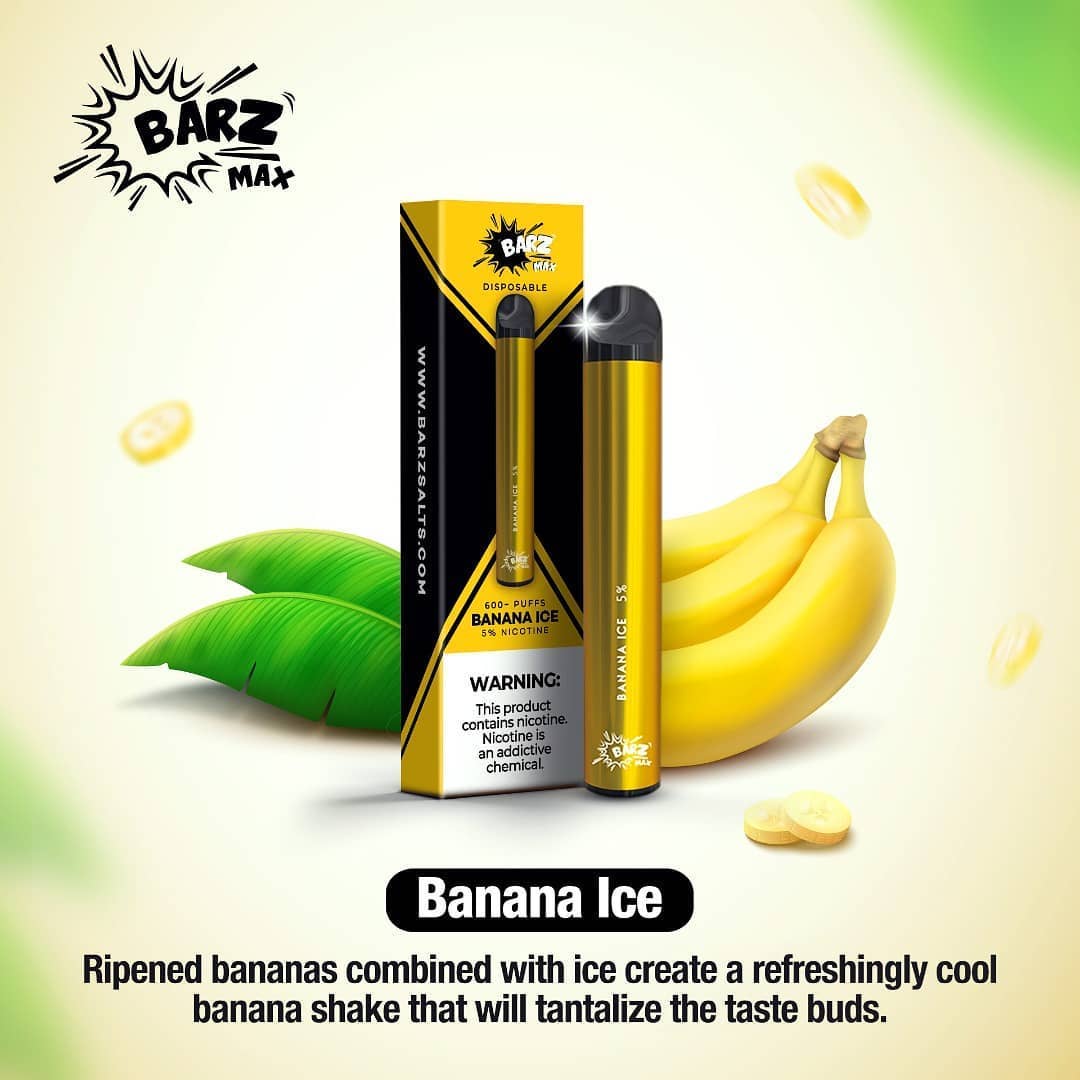 Barz Max Banana Ice Disposable - 600 Puffs