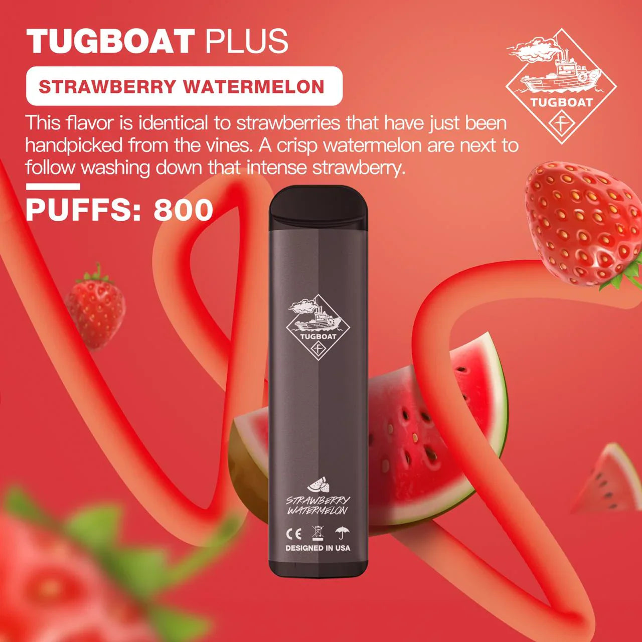 Tugboat Plus Vape Strawberry Watermelon