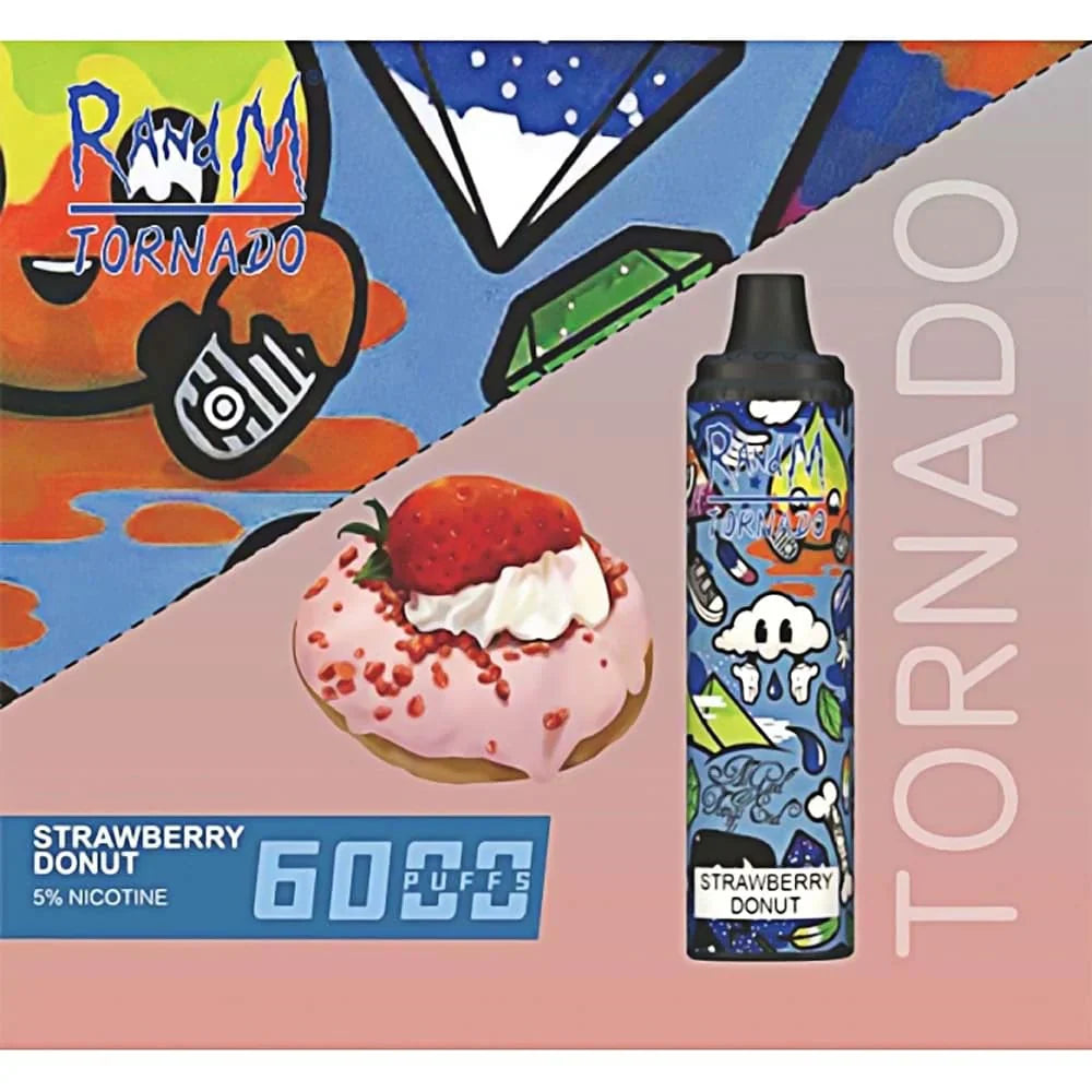 Tornado R&M Disposable Strawberry Donut (6000 Puffs)