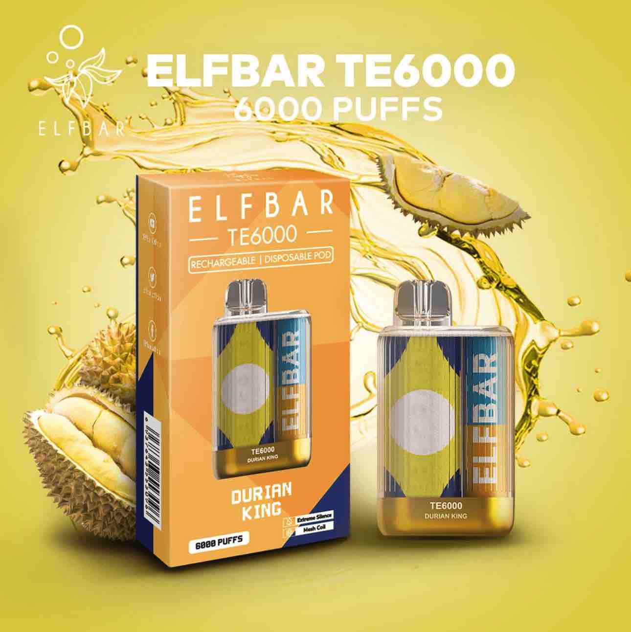 ELF BAR TE6000 - Durian King (6000 Puffs)