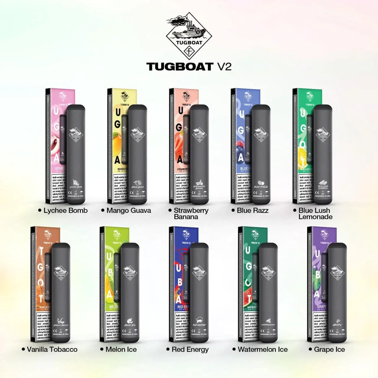 Tugboat V2 Disposable Watermelon Ice (400 Puffs)