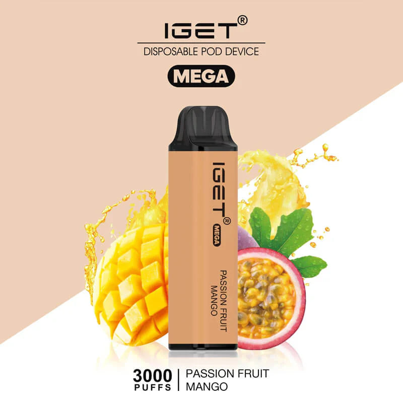 IGET Mega Passion Fruit Mango (3000 Puffs)