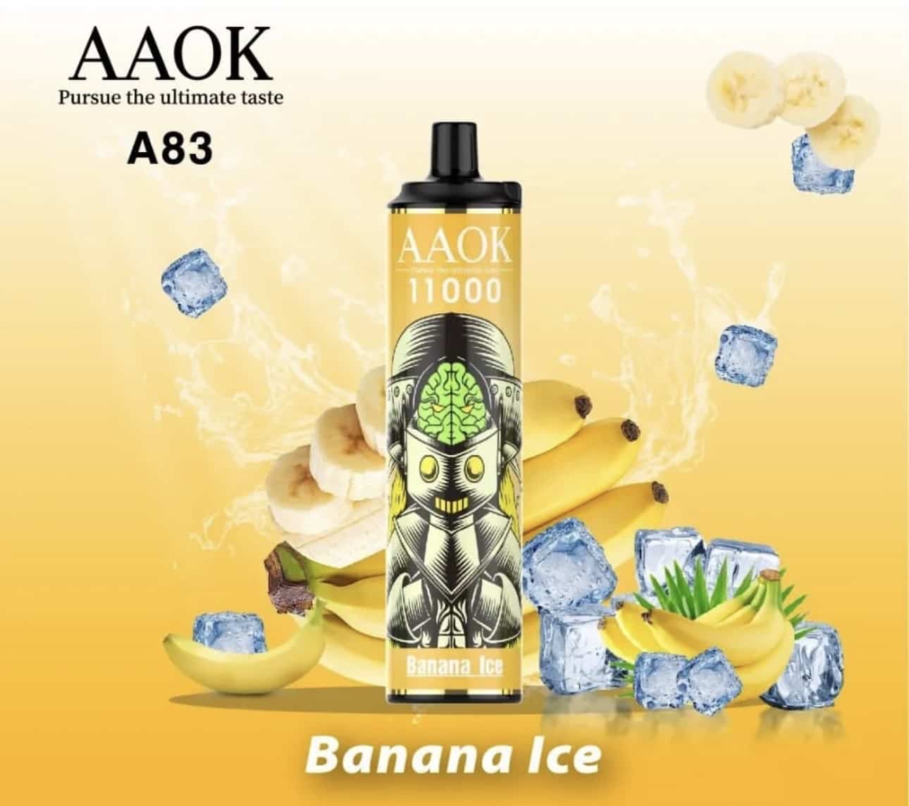 AAOK A83 Banana Ice (11000 Puffs)