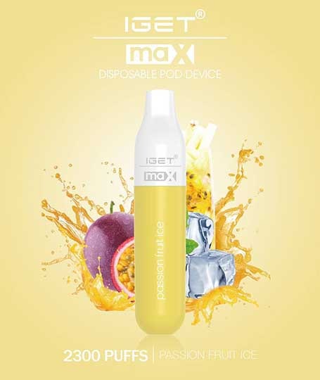 IGET Max Vape - Passionfruit Ice (2300 Puffs)